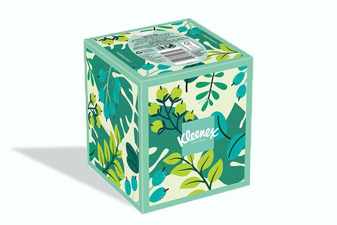 Kleenex® Tissues With Lotion Cube Box