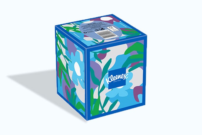 Trusted Care® Facial Tissues Cube Box