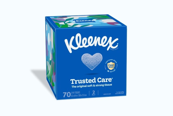 Trusted Care® Facial Tissues Cube Box