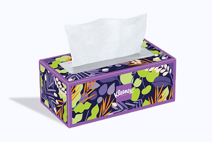 Soft shop tissue box