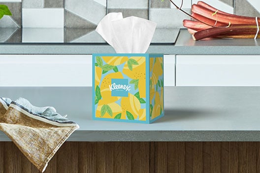 Kleenex® Tissues With Lotion to moisturize skin