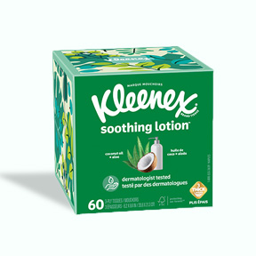 Kleenex® Soothing  Lotion™ Facial Tissues - Upright Box