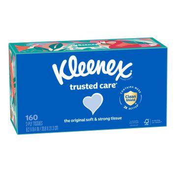 Kleenex® Trusted Care® Facial Tissues -  Rectangular Box