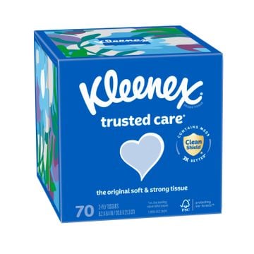 Kleenex® Trusted Care® Facial Tissues -  Upright Box