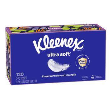 Ultra Soft™ Facial Tissues Rectangular Box for Faces and Hands