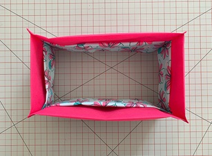DIY crafting a tissue box cover with Kleenex tissue box step 5