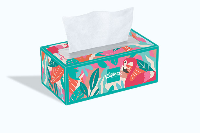 Trusted Care Facial Tissues Flat Box